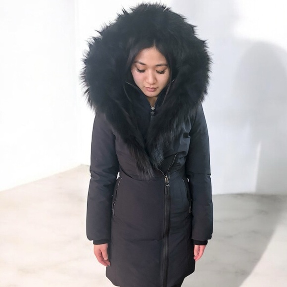 Women's Black Fur-Trimmed Jacket - Picture 2 of 10